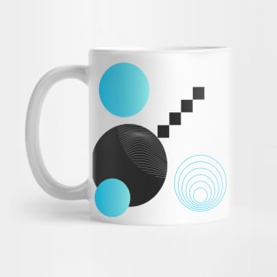 Abstract Blue Mug